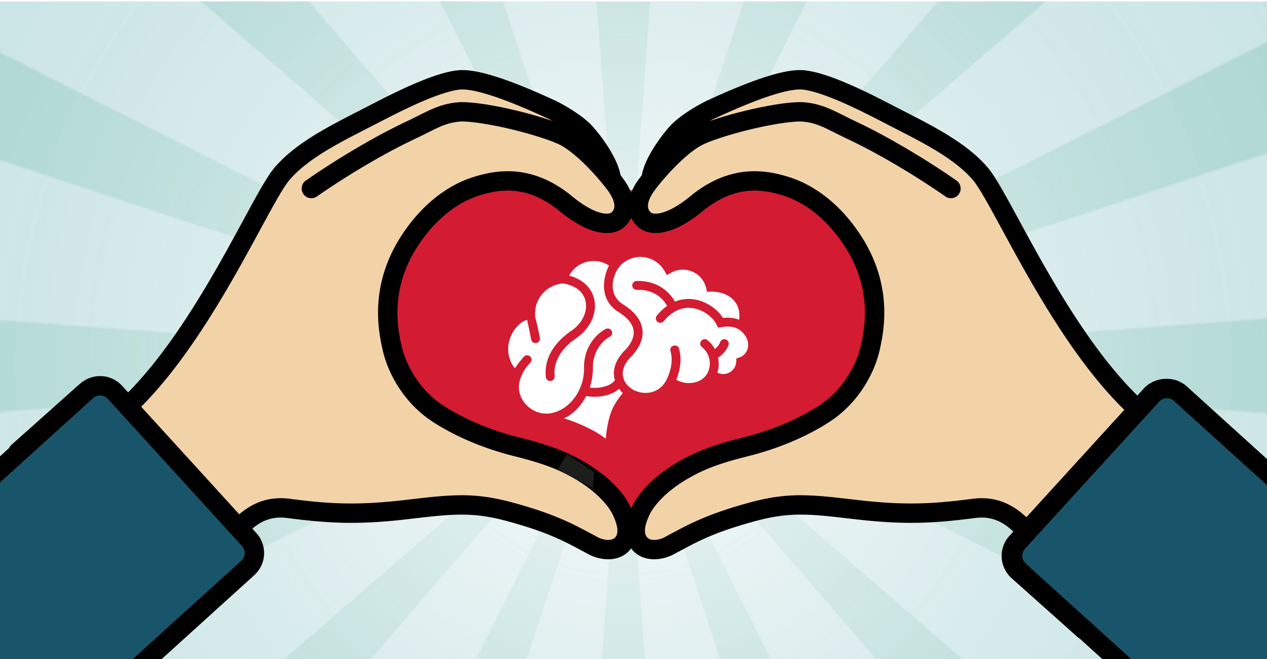 Hjerte, hjerne, hender.